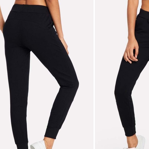 Contrast Striped Drawstring Waist Pants - Picture 2 of 2